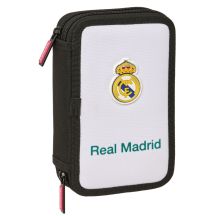 Real Madrid Federmäppchen mit Zubehör, doppelt gefülltes Federmäppchen, 29-teilig, 412654854