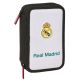 Real Madrid Federmäppchen mit Zubehör, doppelt gefülltes Federmäppchen, 29-teilig, 412654854