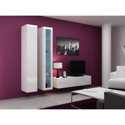 TV-Schrank VIGO '140' 30/140/40 weiß/weiß glänzend