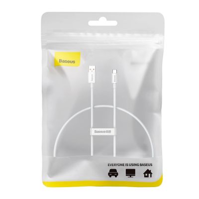11. Baseus Superior Series 100W USB-A-auf-USB-C-Kabel 0,25 m – Weiß