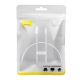 11. Baseus Superior Series 100W USB-A-auf-USB-C-Kabel 0,25 m – Weiß