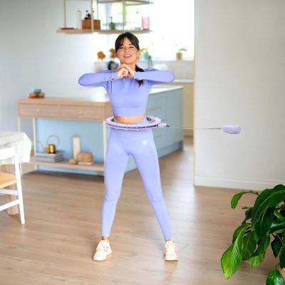 10. Hula Hoop HMS HHM14 mit Magneten, Gewicht und Zähler lila