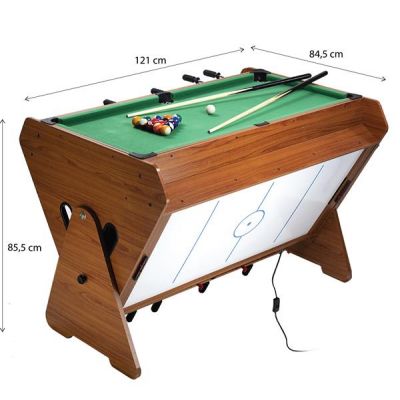 15. SDG Set 3-in-1 Spieltisch: Billard, Tischfußball, Airhockey 