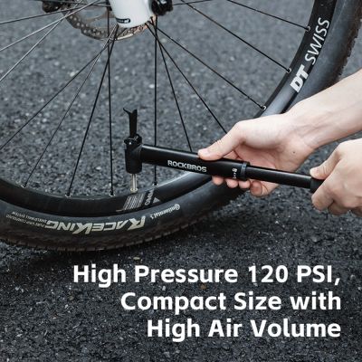 6. Rockbros 42320010001 Fahrradpumpe Handbuch + Schraubendreher – Schwarz