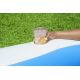 2. Bestway 54409 Aufstellpool, aufblasbarer Pool, oval, blau-weiß