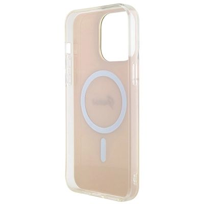 7. Guess IML Iridescent MagSafe Hülle für iPhone 15 Pro – Rosa