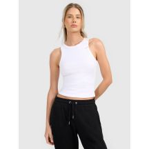 Schmal geschnittenes Damen-Rippstricktop 4F 4FRAW25TSLEF310-10S