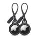 Tech-Protect Rough 2er-Pack Hülle für Apple AirTag – Schwarz