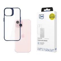 3mk Satin Armor Case+ Blaue Hülle für Apple iPhone 15 – transparent
