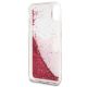 3. Karl Lagerfeld iPhone X Hülle mit flüssigem Glitzer – Pink