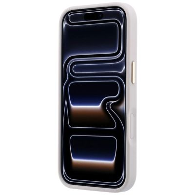 5. Guess 4G MagSafe-Hülle mit runden und klassischen Stripe-Logos für iPhone 17 Pro / 18 Pro – Pink