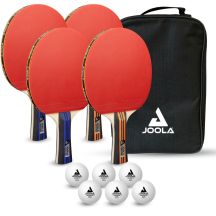 JOOLA FAMILIEN-TISCHTENNISSET 4 WETTBEWERBSSCHLÄGER 6 HOCHLEISTUNGSBÄLLE