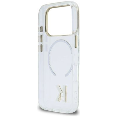 7. Karl Lagerfeld IML K Head Logo MagSafe Hülle für iPhone 17 Pro Max – Transparent