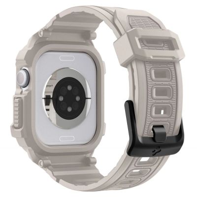 3. Spigen Rugged Armor Pro V2 Apple Watch Armband (46 mm) – Beige