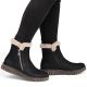 12. Gefütterte schwarze Damen-Ankle-Boots Rieker Y3481-01