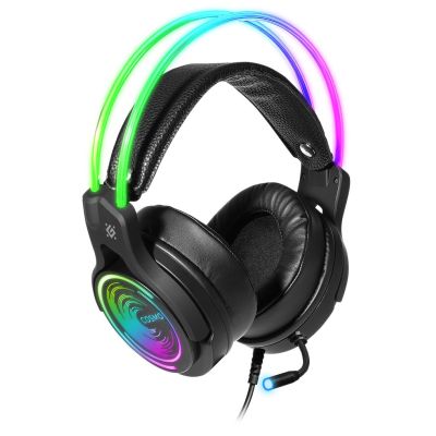 4. DEFENDER On-Ear-Kopfhörer mit Mikrofon Cosmo Pro 7.1 RGB-Hintergrundbeleuchtung 64536