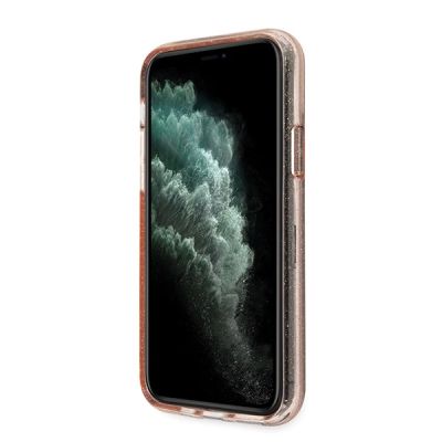 6. Guess GUHCN58PCGLPI iPhone 11 Pro rosa/rosa Hartschalenetui Glitter