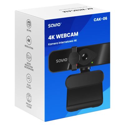 5. SAVIO 4K WEBCAM CAK-06