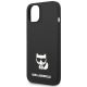 6. Karl Lagerfeld KLHCP14MSLCTBK iPhone 14 Plus 6,7 "Hardcase schwarz / schwarzer Choupette-Body aus Silikon