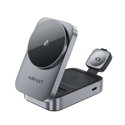 2. Acefast E22 3-in-1 Kabellose Induktive Ladestation, MagSafe Kompatibel - Grau