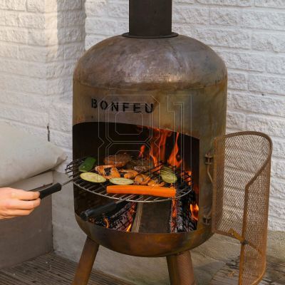 17. Bonfeu Bonbono Gartenkamin rostig 4501R