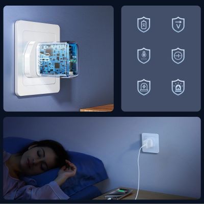 5. Joyroom JR-TCF20 PD 20W Wandladegerät (UK-Stecker) – Weiß