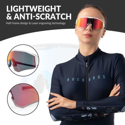 2. Rockbros SP297 pinkfarbene polarisierte Sportbrille.