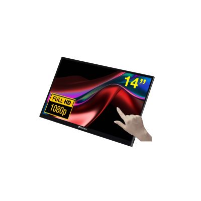 Verbatim 49591 Computermonitor 35,6 cm (14") 1920 x 1080 Pixel Full HD LCD-Touchscreen Schwarz