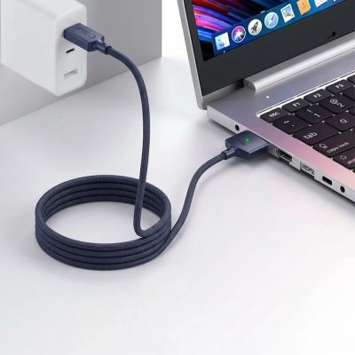 6. Tech-Protect MMC01 Ultraboost USB-C / USB-C MagSafe 3 140W 200cm Kabel für MacBook - Marineblau