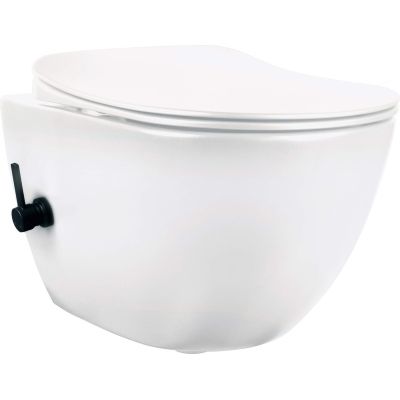 WC-Becken mit Bidetfunktion – mit Mischbatterie