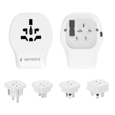 4. GEMBIRD Universal-Reiseadapter 20W, Weiß