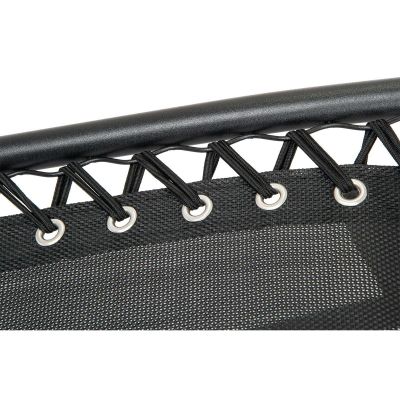 50. Klappbarer Gartenstuhl mit Sonnendach 173 x 52/65 x 110 cm Schwarz-Grau