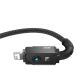 5. Baseus Unbreakable USB-IP-Kabel 2,4 A 1 m (schwarz)