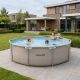 13. VIRTUFIT RUNDER POOL 366 CM MIT FILTPUMPE BEIGE