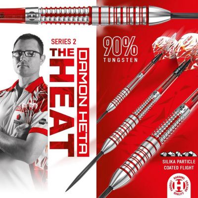 11. Harrows DAMON HETA 2 „The Heat“ Darts mit 90 % Stahlspitze