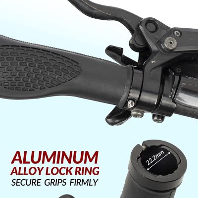 2. Rockbros Fahrradgriffe schwarz und grau