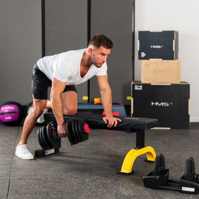 10. HMS SGR40 PRO SET 2-in-1 verstellbares Hantelset 43,5 kg