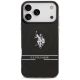 3. US Polo DH und Bottom Stripe Logo MagSafe Hülle für iPhone 17 Pro Max - Schwarz