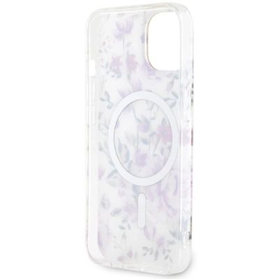 7. Guess GUHMP14MHCFWST iPhone 14 Plus 6,7" transparente Hardcase Flower MagSafe