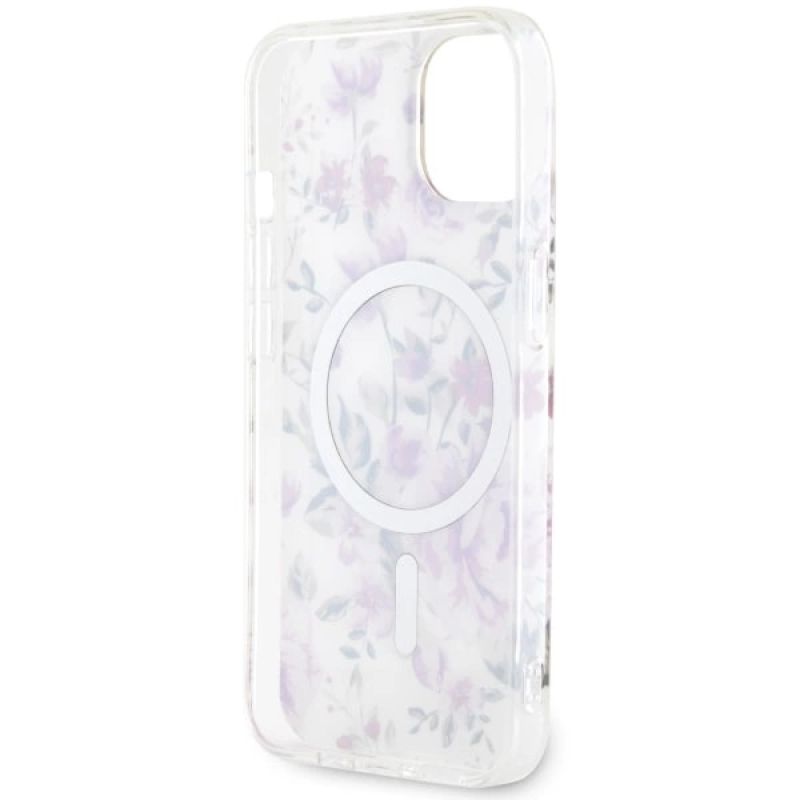 7. Guess GUHMP14MHCFWST iPhone 14 Plus 6,7" transparente Hardcase Flower MagSafe