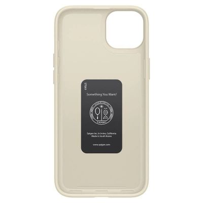 10. Spigen Thin Fit Hülle für iPhone 15 Plus – Beige