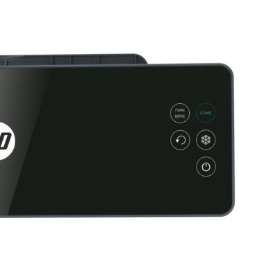 9. HP Laminiergerät PRO LAMINATOR 600 A3, kalt/heiß, Geschwindigkeit 60 cm/min + 15 Laminierfolien: 3x A4, 4x A5, 4x A6, 4x B-Card, schwarz
