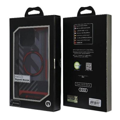 7. Audi IML Sport MagSafe Hülle iPhone 14 Pro Max 6,7" schwarz/schwarz Hardcase AU-IMLMIP14PM-RSQ/D2-BK