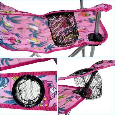 4. REDCLIFFS PINK KINDER-Klapp-CAMPINGSTUHL