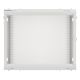 14. Rack-Einbauschrank, Wandmontage, 19" 9U, 600x450, grau, Metalltür, LANBERG (Flat Pack)