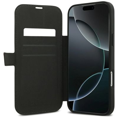 6. Guess Book 4G Metall-Logo-Hülle für iPhone 18 Pro Max / 17 Pro Max – Braun