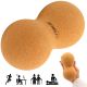 7. DOPPELTER KORK-MASSAGEBALL 7,5 x 15 CM ENERO FIT