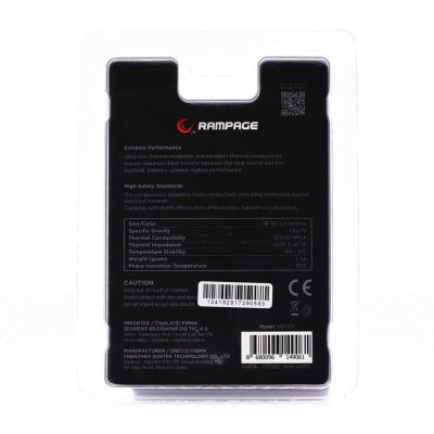 2. RAMPAGE Wärmeleitpad XTP-001 38×38×02 MM PTM