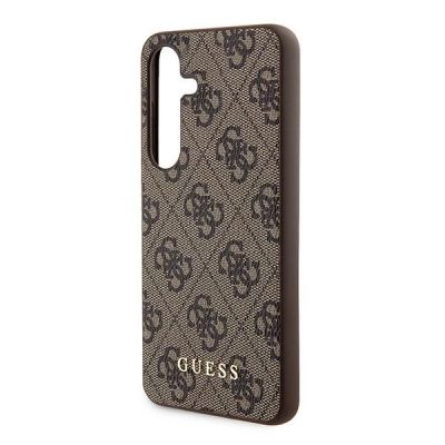 6. Guess 4G Metal Gold Logo Hülle für Samsung Galaxy A35 – braun