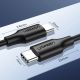 12. Ugreen US286 USB-C – USB-C PD QC 3A 480 Mbit/s Kabel 1,5 m – Schwarz